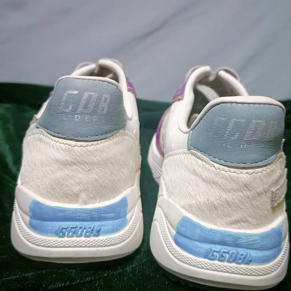 Golden Goose Running Sole sneakers in laminated pink with silver star - Picture 5 of 7